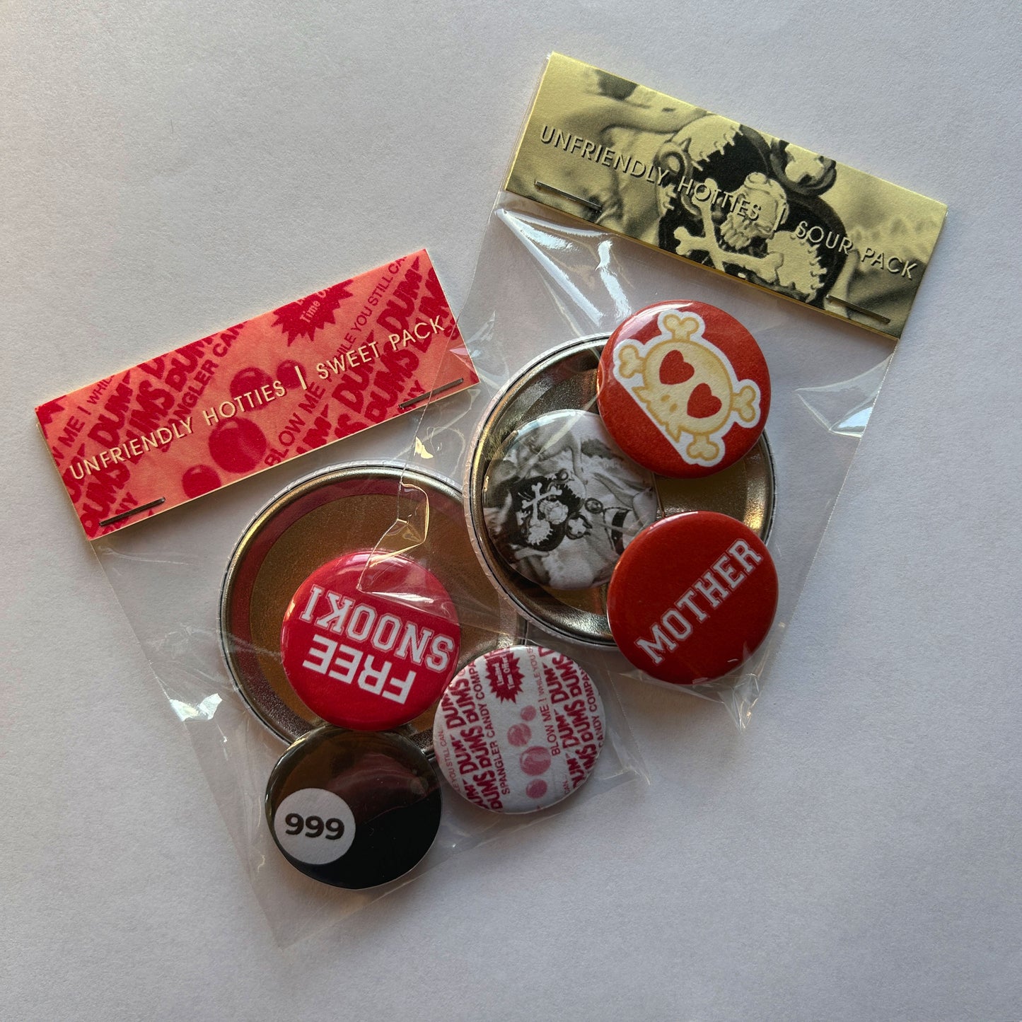 Unfriendly Hotties: Sweet Version — Pin Pack